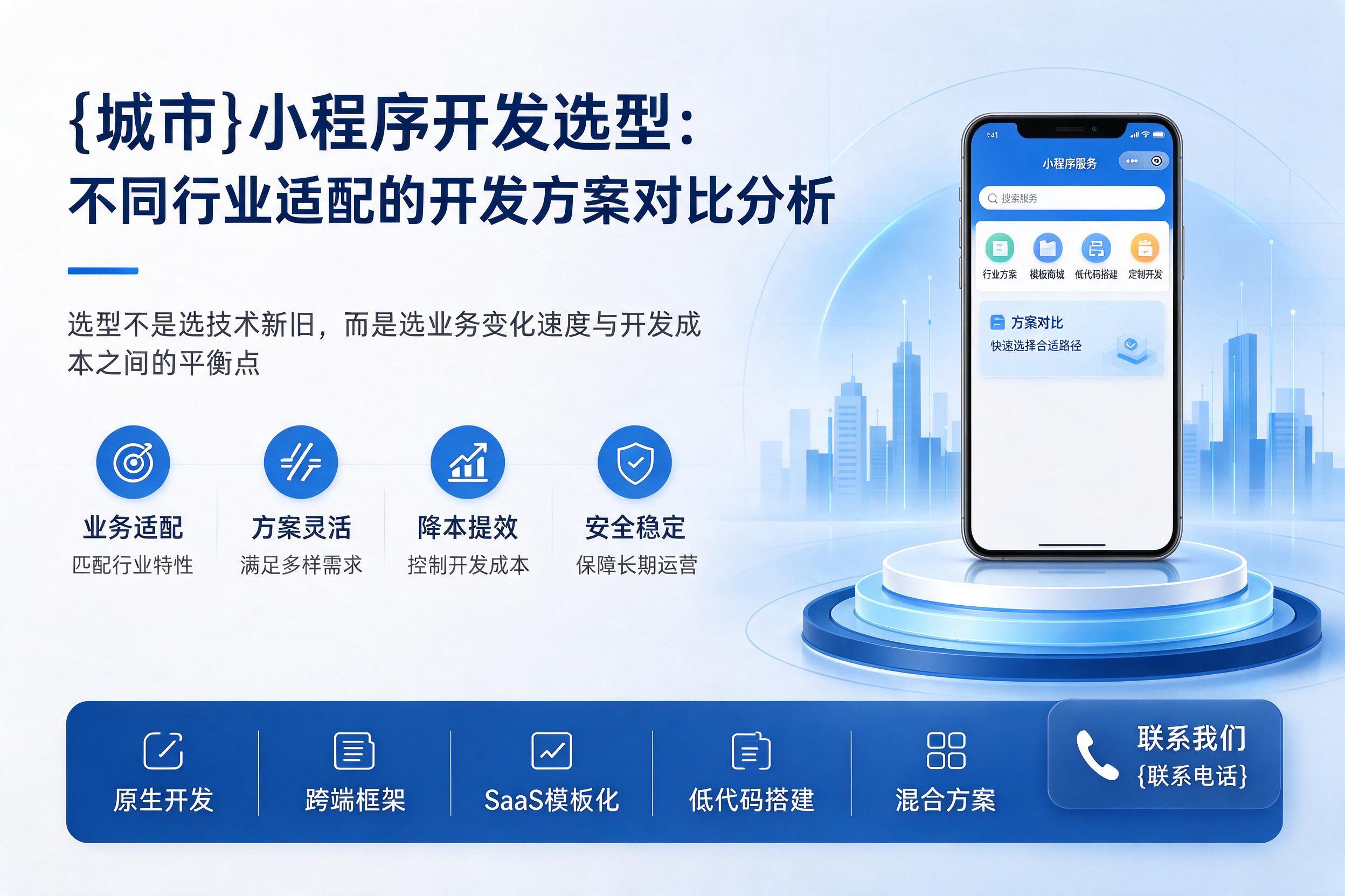 改则小程序开发选型：不同行业适配的开发方案对比分析