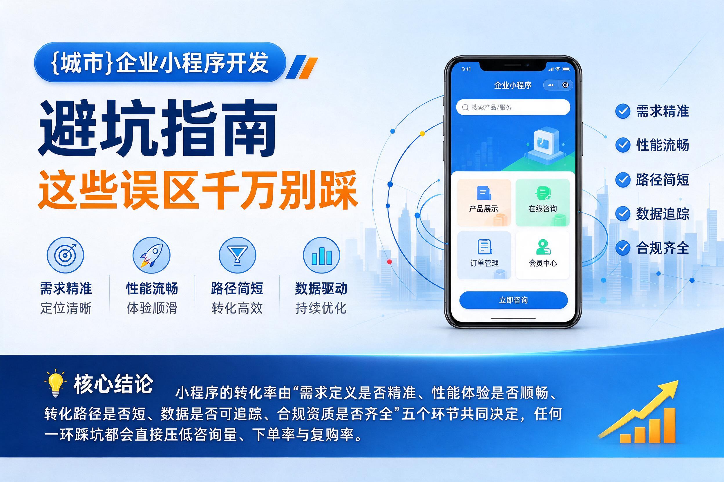 改则企业小程序开发避坑指南：这些误区千万别踩影响转化