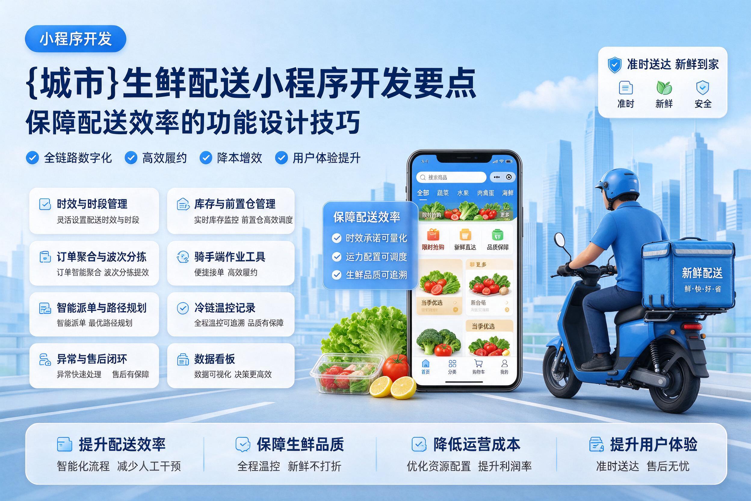 改则生鲜配送小程序开发要点：保障配送效率的功能设计技巧