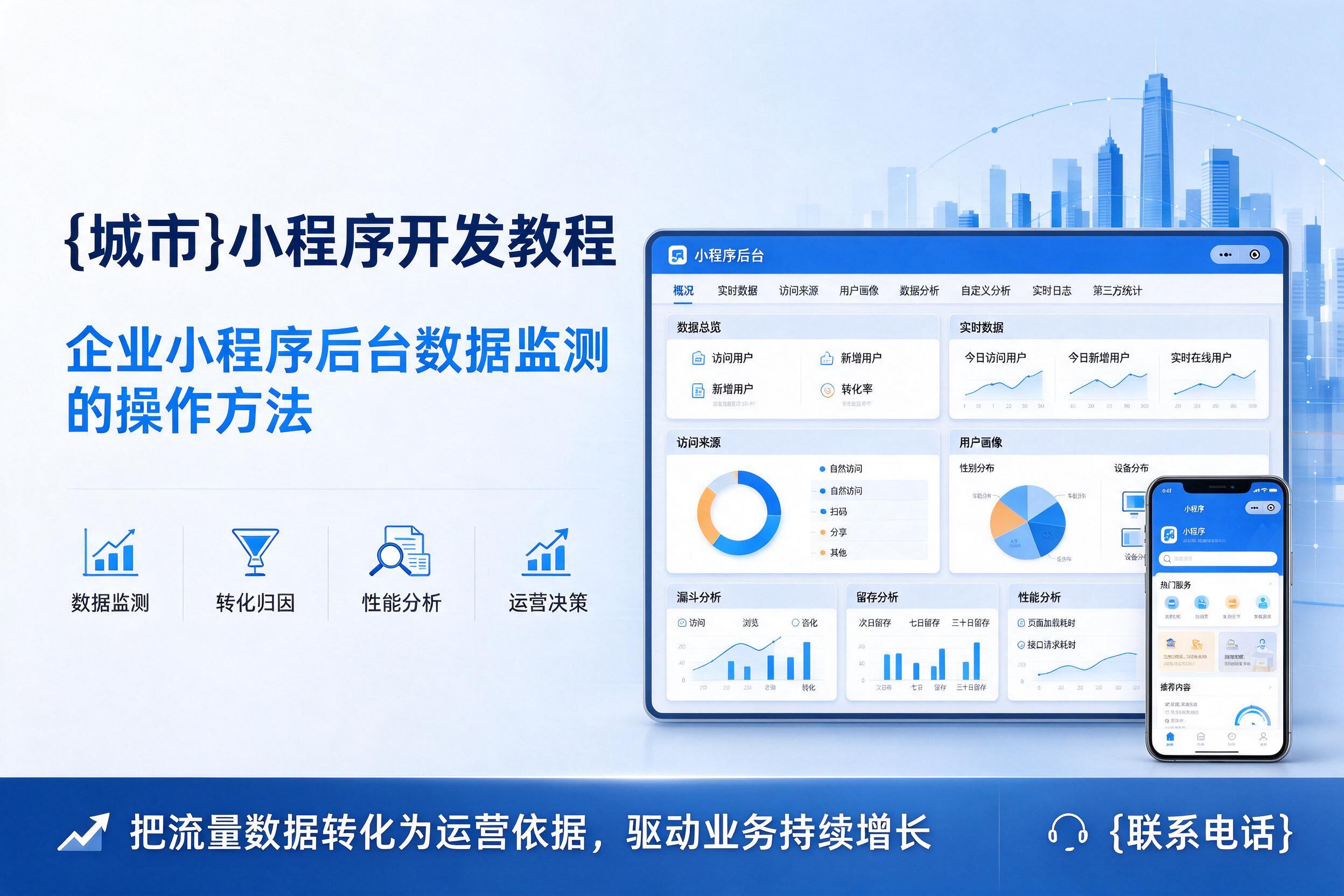改则小程序开发教程：企业小程序后台数据监测的操作方法